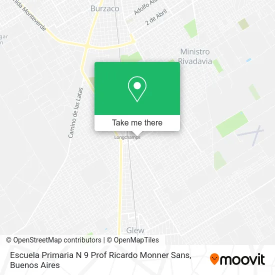 Escuela Primaria N 9 Prof Ricardo Monner Sans map