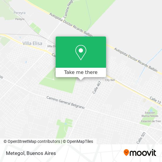 Mapa de Metegol