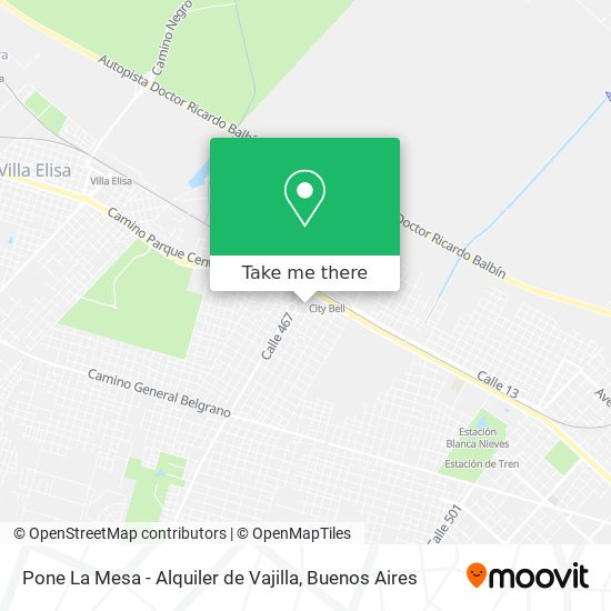 Pone La Mesa - Alquiler de Vajilla map