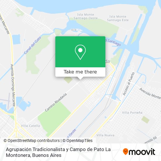 Agrupación Tradicionalista y Campo de Pato La Montonera map