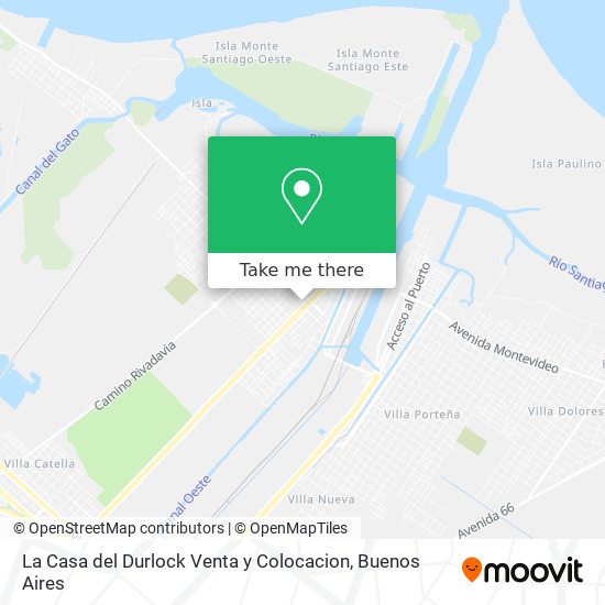 Mapa de La Casa del Durlock Venta y Colocacion