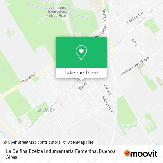 Mapa de La Delfina Ezeiza Indumentaria Femenina