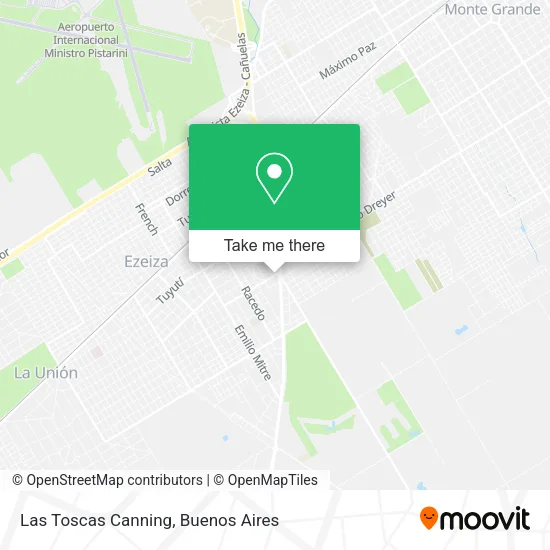 Mapa de Las Toscas Canning