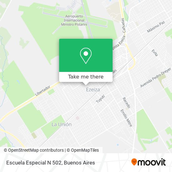 Mapa de Escuela Especial N 502