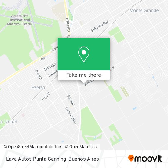 Lava Autos Punta Canning map