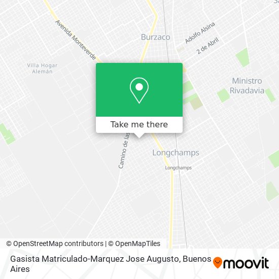 Mapa de Gasista Matriculado-Marquez Jose Augusto