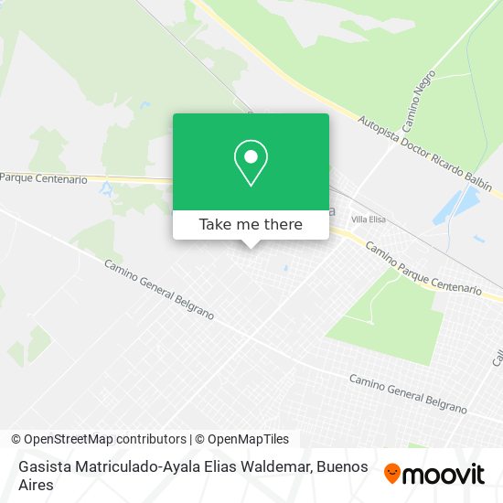 Mapa de Gasista Matriculado-Ayala Elias Waldemar