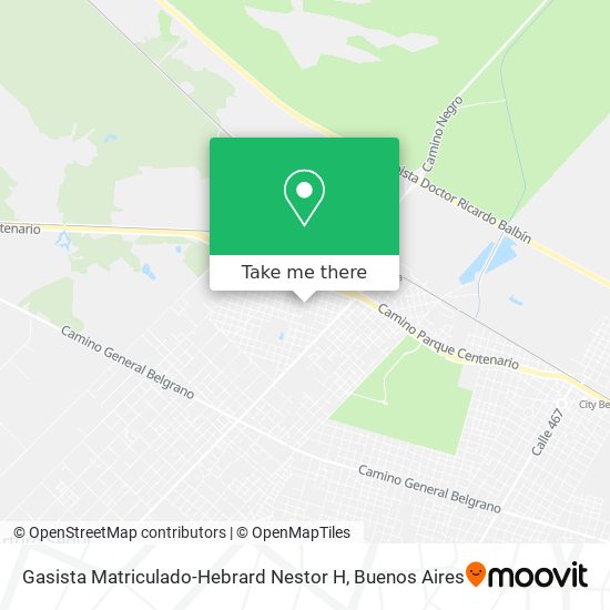 Gasista Matriculado-Hebrard Nestor H map