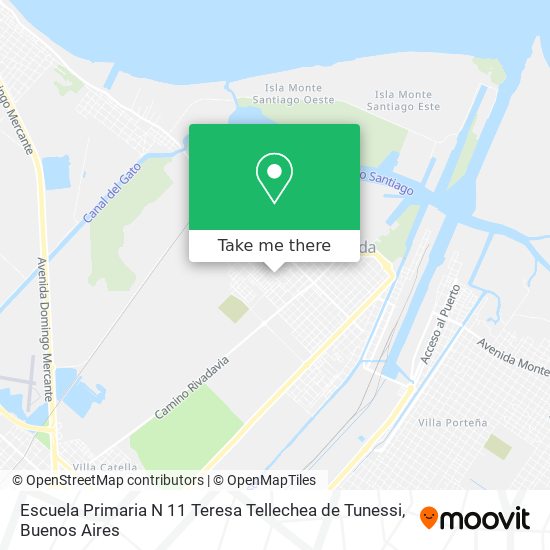 Mapa de Escuela Primaria N 11 Teresa Tellechea de Tunessi