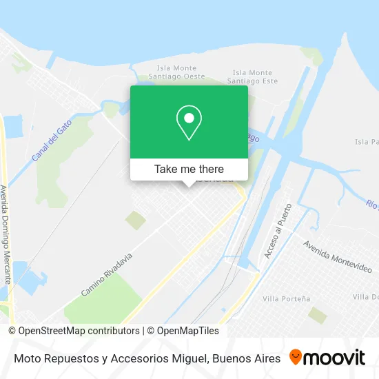 Mapa de Moto Repuestos y Accesorios Miguel