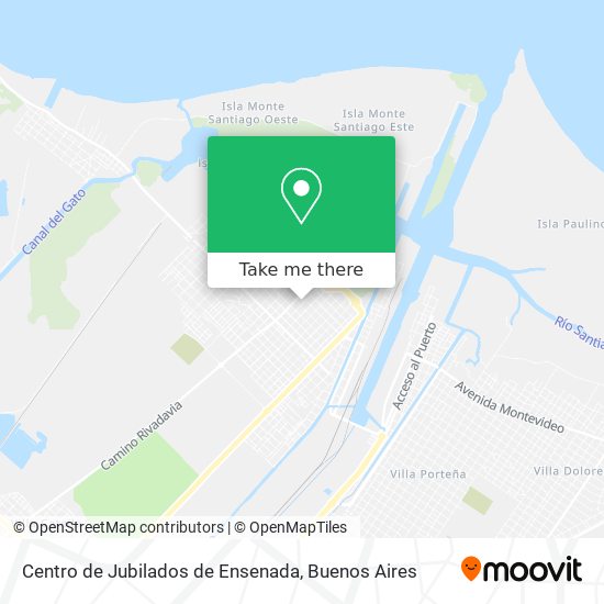 Mapa de Centro de Jubilados de Ensenada