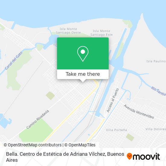 Mapa de Bella. Centro de Estética de Adriana Vilchez