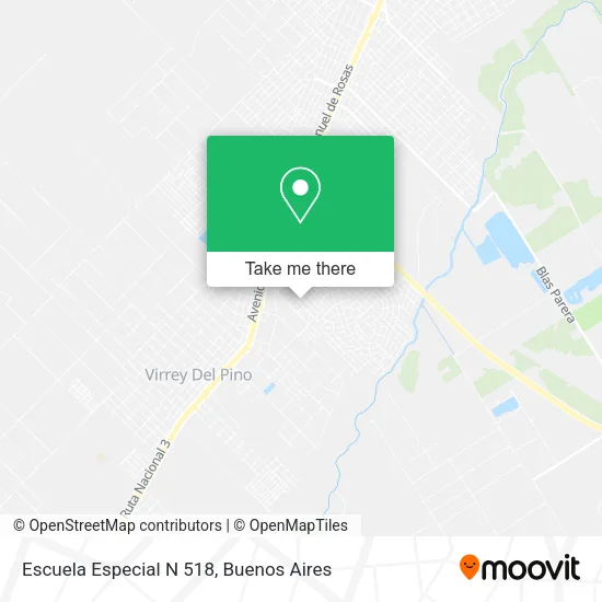 Escuela Especial N 518 map