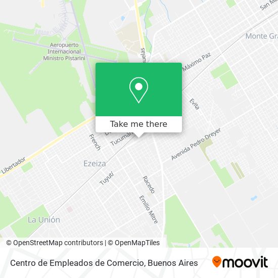 Centro de Empleados de Comercio map