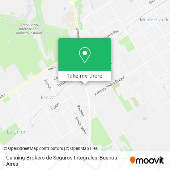 Canning Brokers de Seguros Integrales map