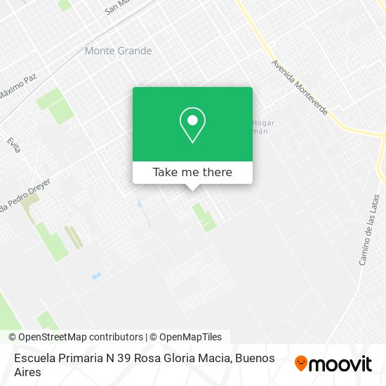 Mapa de Escuela Primaria N 39 Rosa Gloria Macia