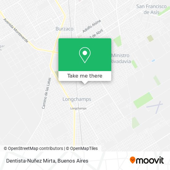 Dentista-Nuñez Mirta map