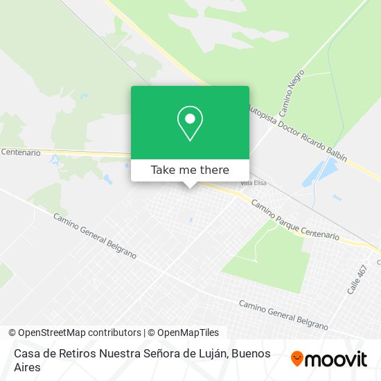 Mapa de Casa de Retiros Nuestra Señora de Luján