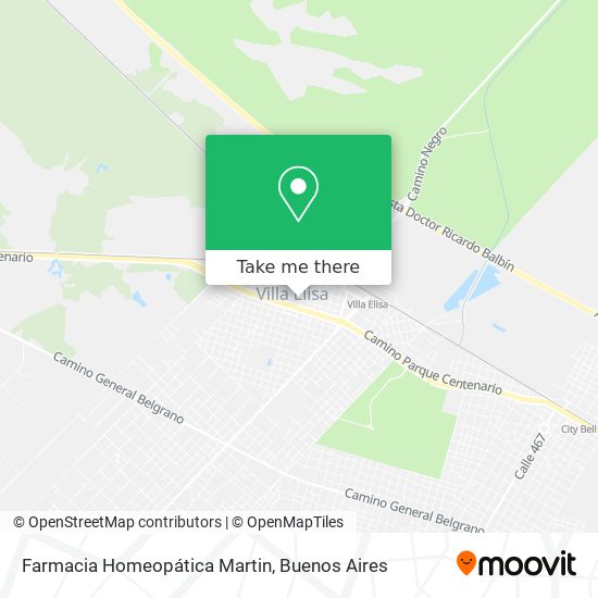 Mapa de Farmacia Homeopática Martin