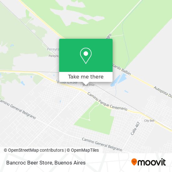 Mapa de Bancroc Beer Store