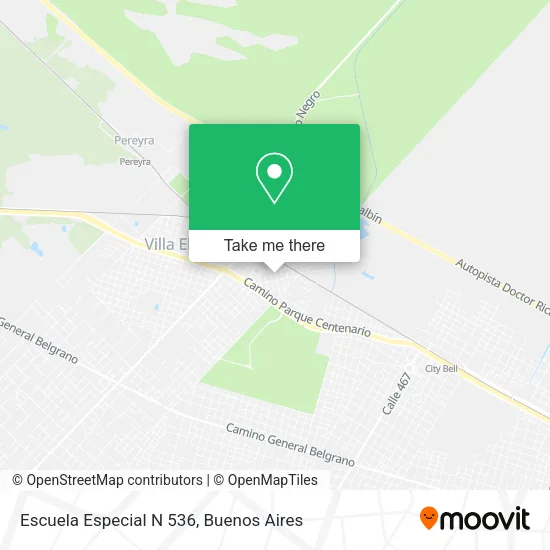 Escuela Especial N 536 map