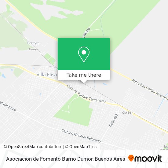 Mapa de Asociacion de Fomento Barrio Dumor