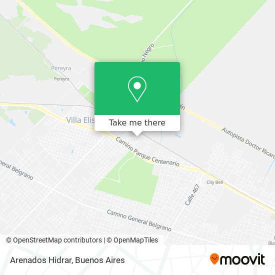 Mapa de Arenados Hidrar