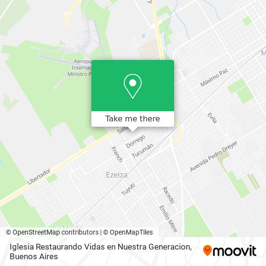 Iglesia Restaurando Vidas en Nuestra Generacion map