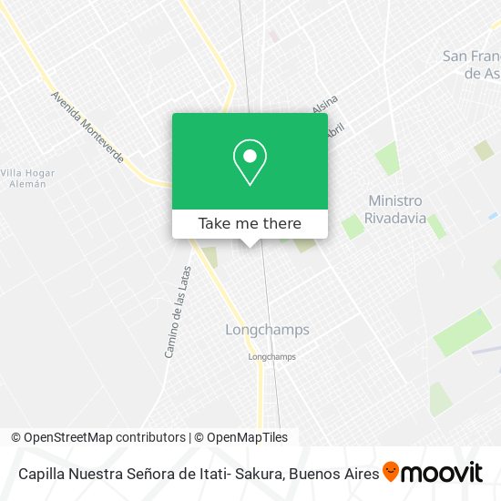 Capilla Nuestra Señora de Itati- Sakura map