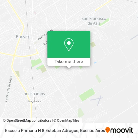 Mapa de Escuela Primaria N 8 Esteban Adrogue