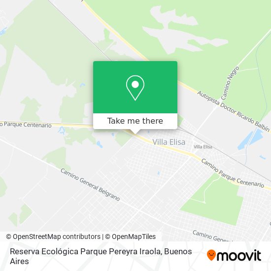 Reserva Ecológica Parque Pereyra Iraola map