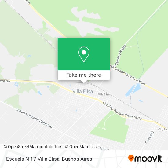 Mapa de Escuela N 17 Villa Elisa