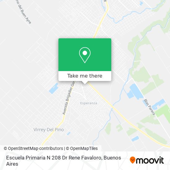 Mapa de Escuela Primaria N 208 Dr Rene Favaloro