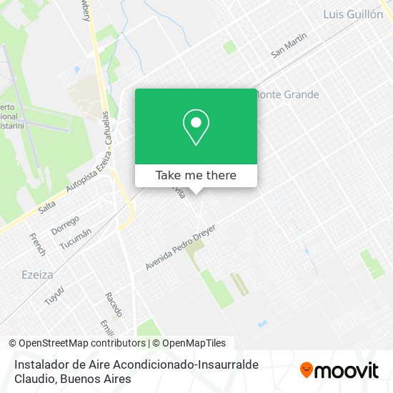 Instalador de Aire Acondicionado-Insaurralde Claudio map