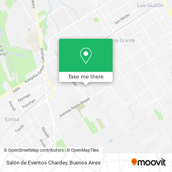 Salón de Eventos Chardey map