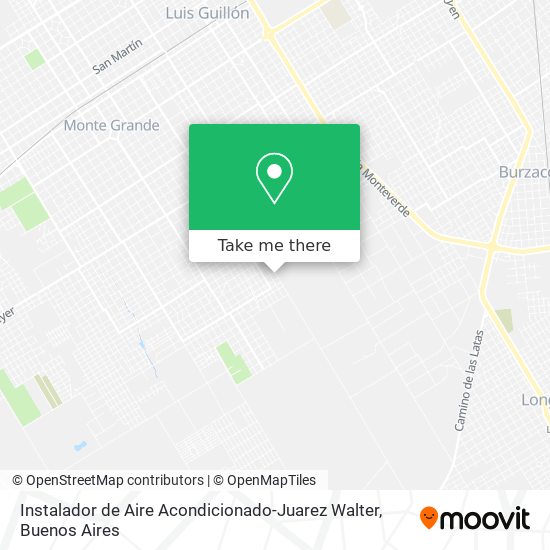 Mapa de Instalador de Aire Acondicionado-Juarez Walter