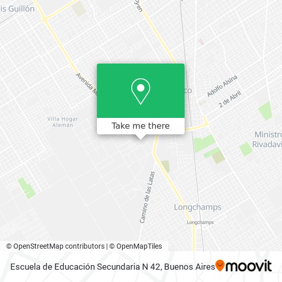 Escuela de Educación Secundaria N 42 map