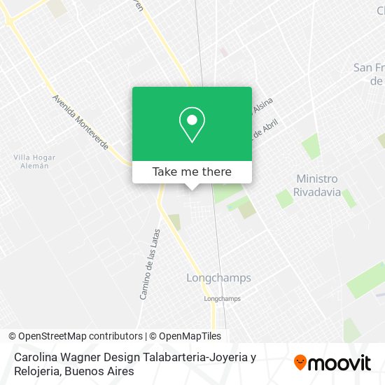 Mapa de Carolina Wagner Design Talabarteria-Joyeria y Relojeria