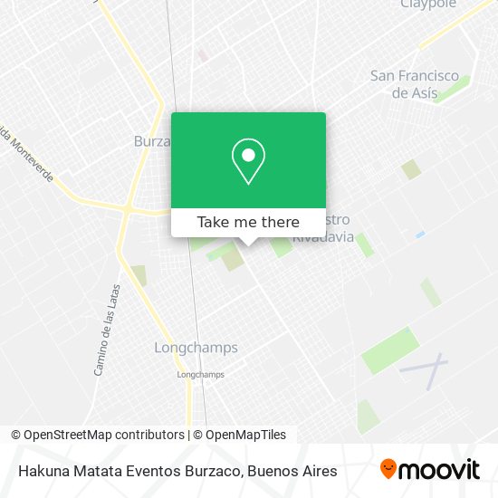 Hakuna Matata Eventos Burzaco map