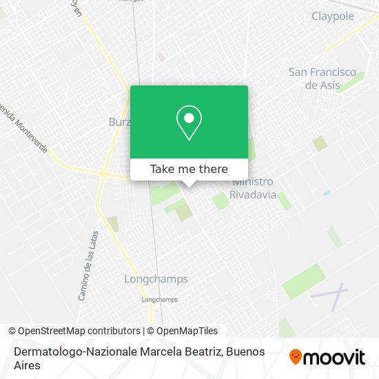 Mapa de Dermatologo-Nazionale Marcela Beatriz
