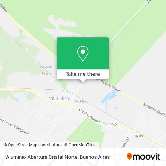 Aluminio-Abertura Cristal Norte map