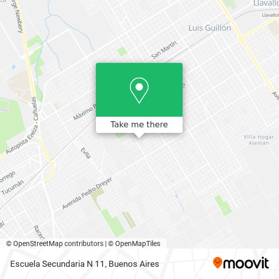 Escuela Secundaria N 11 map