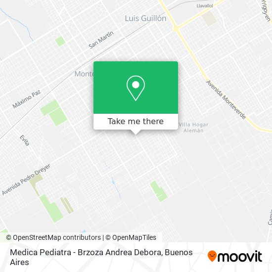 Medica Pediatra - Brzoza Andrea Debora map