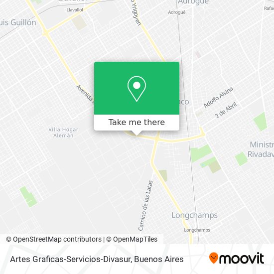 Artes Graficas-Servicios-Divasur map