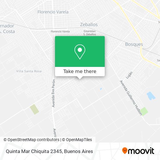 Quinta Mar Chiquita 2345 map