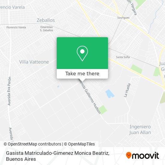 Gasista Matriculado-Gimenez Monica Beatriz map