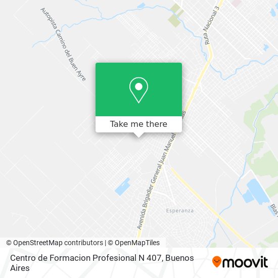Centro de Formacion Profesional N 407 map