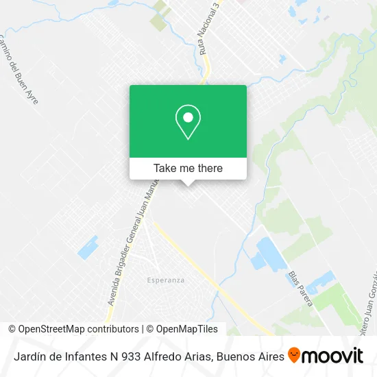 Mapa de Jardín de Infantes N 933 Alfredo Arias