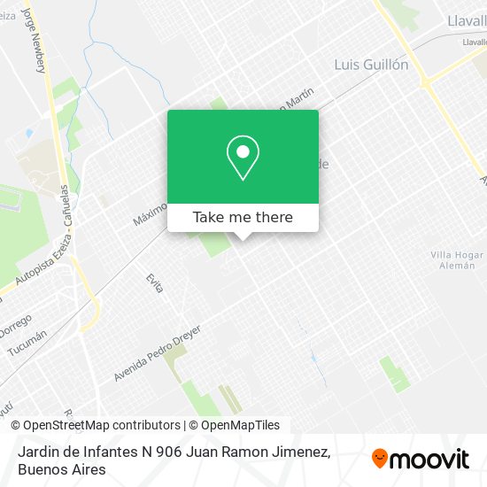 Jardin de Infantes N 906 Juan Ramon Jimenez map