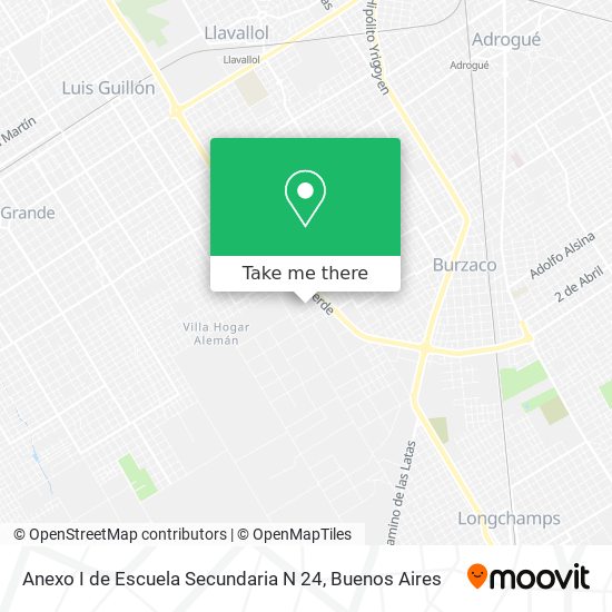Anexo I de Escuela Secundaria N 24 map